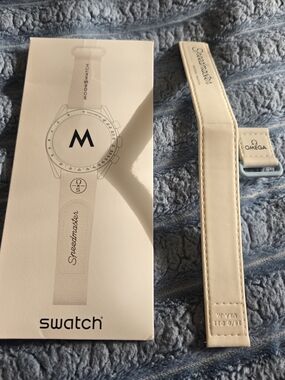 Swatch x Omega Speedmaster White Watch Strap